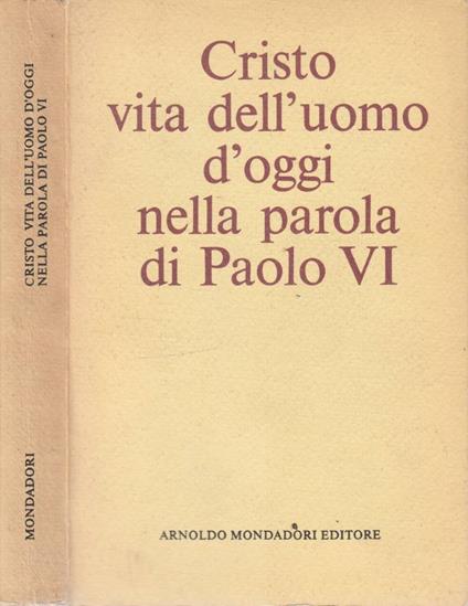 Cristo vita dell'uomo d'oggi - Virgilio Levi - copertina