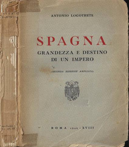 Spagna ( Autografo ) - Antonio Logothete - copertina
