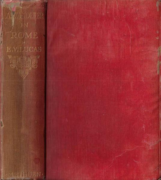 A wanderer in Rome - E. V. Lucas - copertina