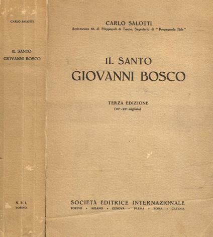 Il Santo Giovanni Bosco - Carlo Salotti - copertina