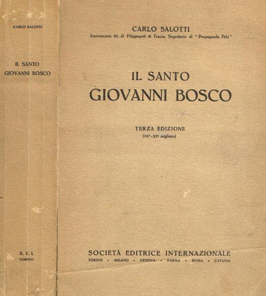 Il Santo Giovanni Bosco - Carlo Salotti - copertina