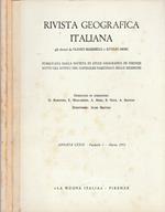 Rivista geografica italiana anno LXXIX, n 1,2,3 1972
