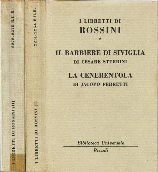 I libretti di Rossini - Vittorio Viviani - copertina