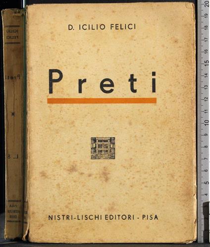 Preti - Icilio Felici - copertina