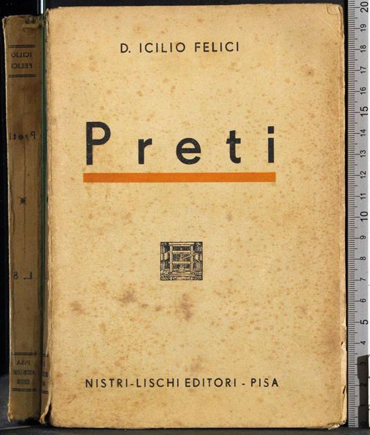 Preti - Icilio Felici - copertina