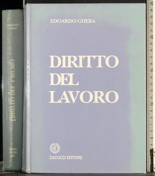 Diritto del lavoro - Edoardo Ghera - copertina