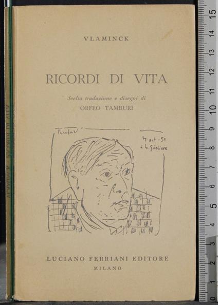 Ricordi di vita - Maurice Vlaminck - copertina