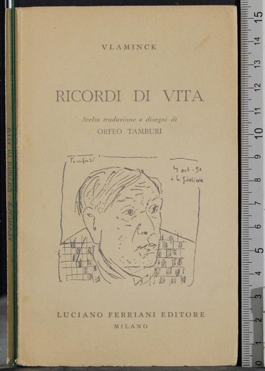 Ricordi di vita - Maurice Vlaminck - copertina
