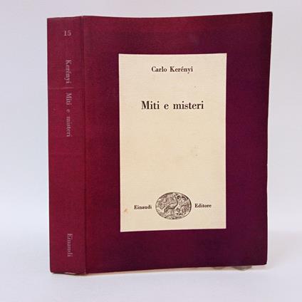 Miti e misteri - Károly Kerényi - copertina