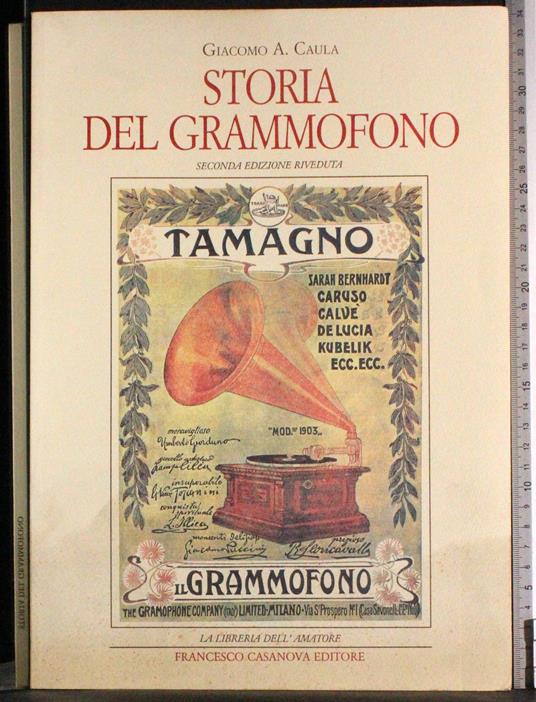 Storia del grammofono - Giacomo Aula - copertina