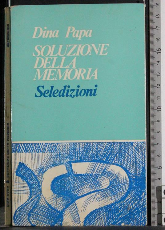 Soluzione della memoria - Diana Papa - copertina
