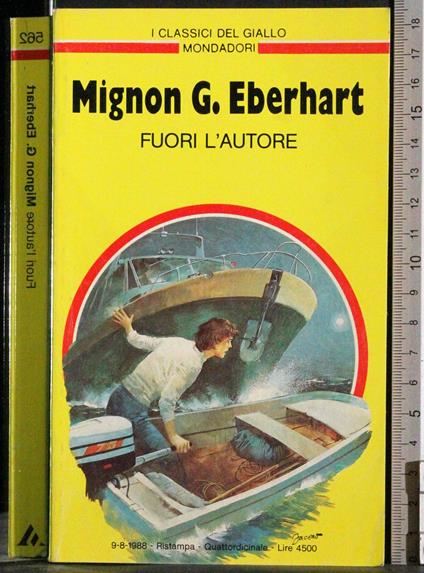 Fuori l'autore - Mignon G. Eberhart - copertina