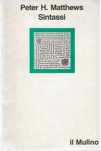 Sintassi - Peter Matthews - copertina