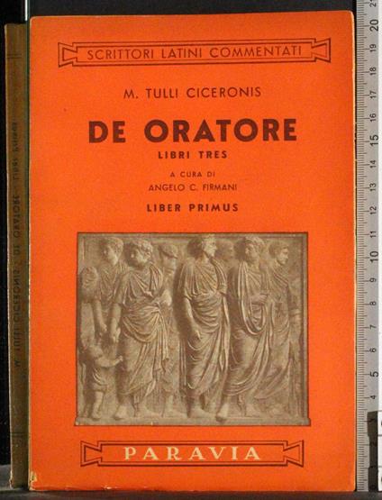 De Oratore Vol 1 - copertina