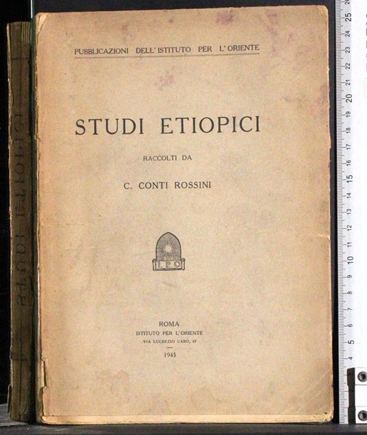 Studi etiopici - copertina