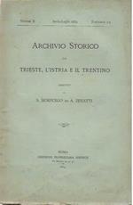 Archivio Storico per Trieste , l' Istria e il Trentino