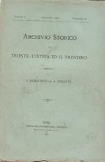 Archivio Storico per Trieste , L' Istria ed il trentino