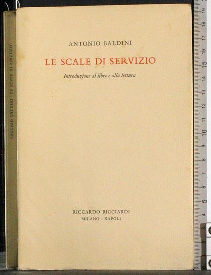Le scale di servizio - Antonio Baldini - copertina