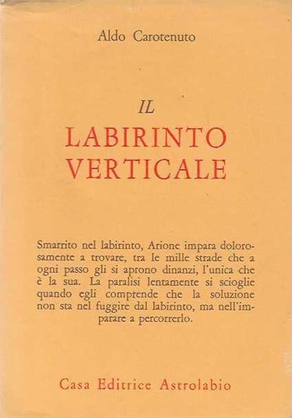 Il labirinto verticale - Aldo Carotenuto - copertina