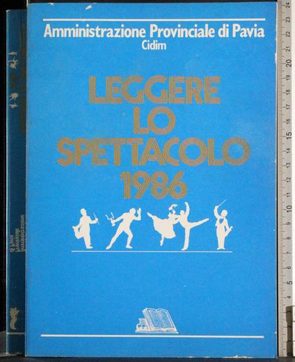 Leggere lo spettacolo - copertina