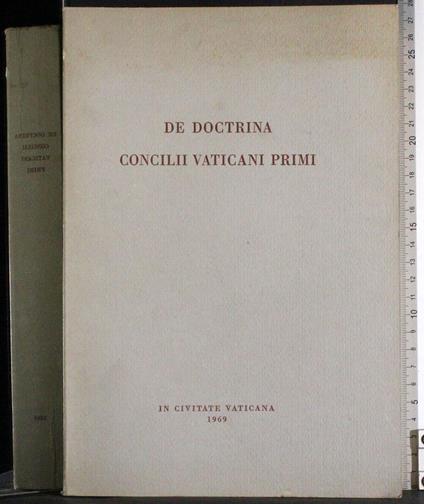 De doctrina concilii vaticani primi - copertina
