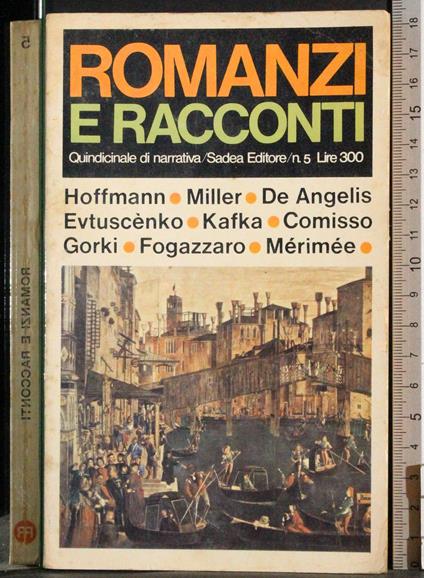 Romanzi e racconti - copertina