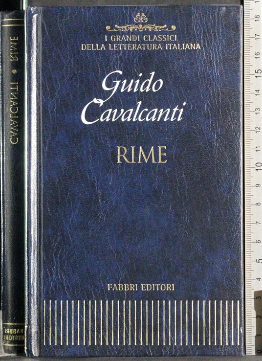 Rime - Guido Cavalcanti - copertina