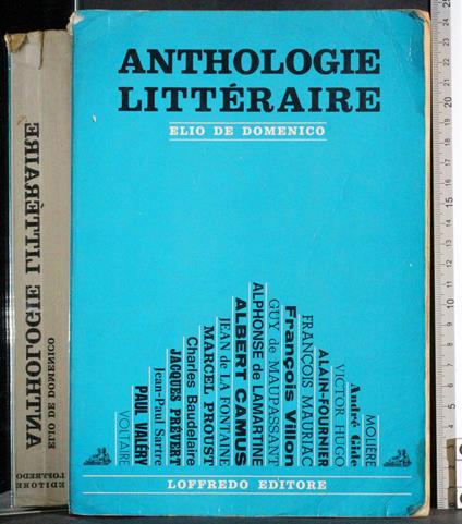 Anthologie Litteraire - Elio De Domenico - copertina