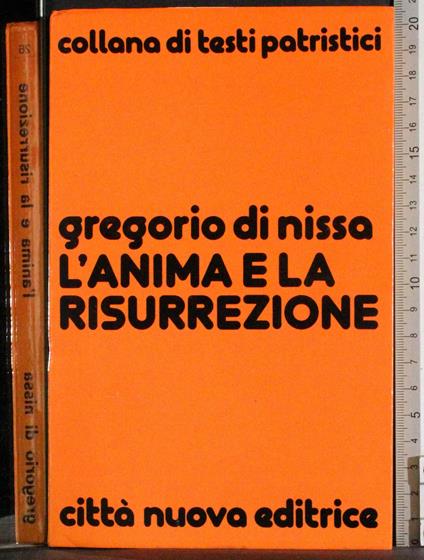 L' anima e la risurrezione - Gregorio Di Nissa - copertina