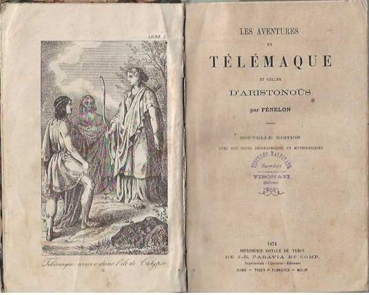 Les Aventures De Telemaque et celles d'aristonous - François Fénelon - copertina