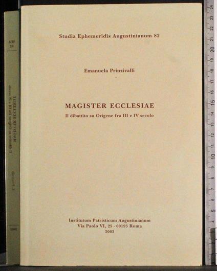 Magister ecclesiae - Emanuela Prinzivalli - copertina