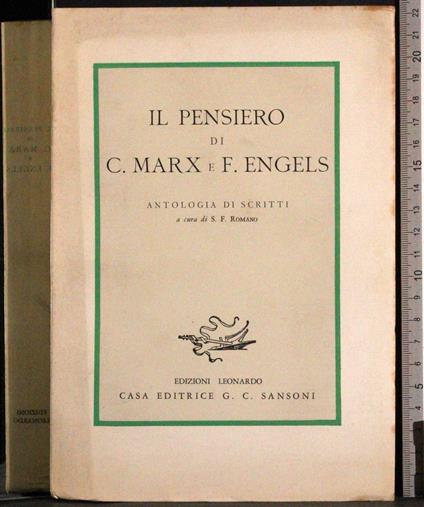 Il pensiero di C Marx e F Engels - Romano - copertina
