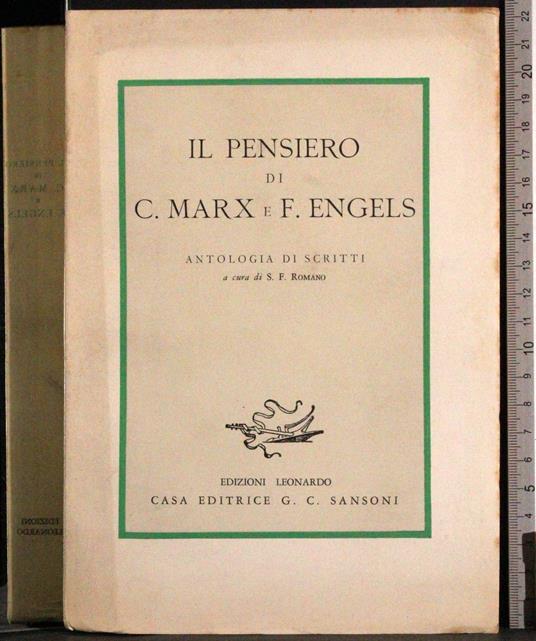 Il pensiero di C Marx e F Engels - Romano - copertina