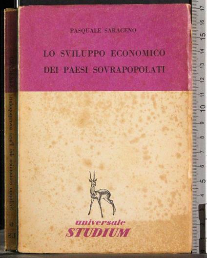 Lo sviluppo economico dei paesi sovrapopolati - Saraceno - copertina