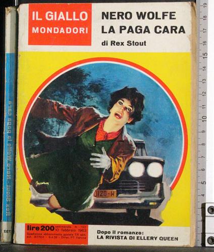 Nero Wolfe la paga cara - Rex Stout - copertina