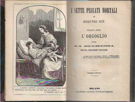 I sette Peccati Mortali - Eugène Sue - copertina