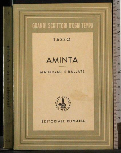 Aminta. Madrigali e ballate - Tasso - copertina