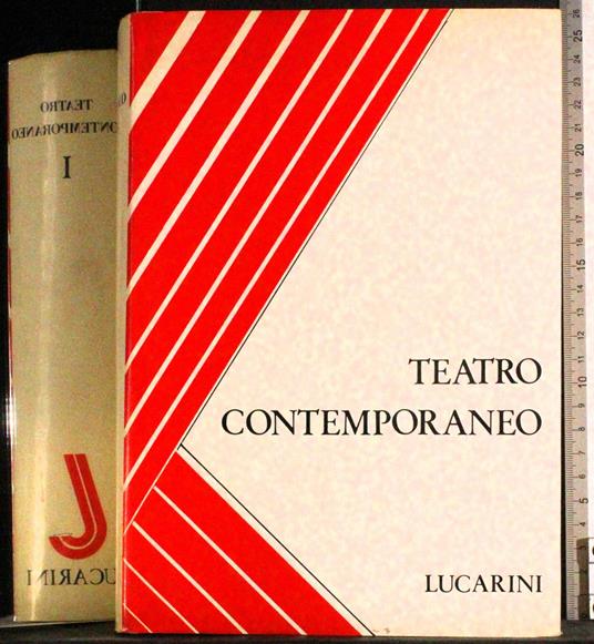 Teatro contemporaneo. Vol 1 - Mario Verdone - copertina
