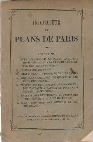 Indicateur et Plans de Paris - copertina