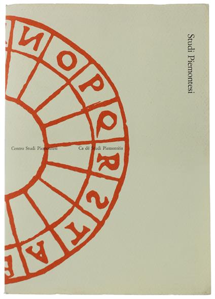 STUDI PIEMONTESI. Vol. XXVI - 1997, fasc. 1 - Autori vari. - Centro Studi Piemontesi, - 1997 - copertina