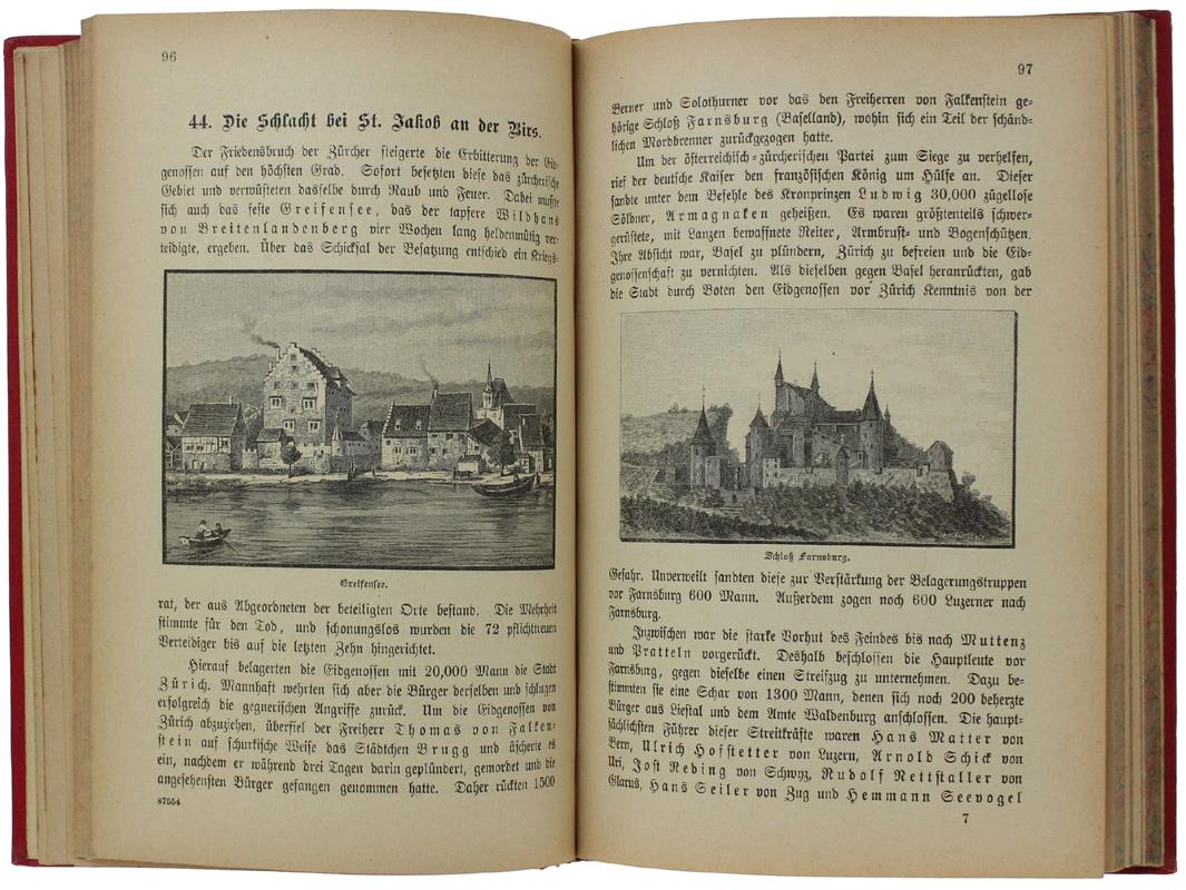 ILLUSTRIERTE SCHWEIZERGESCHICHTE für Schule und Haus [First edition] - Arx Ferdinand (von), Strickler I. - Füssli, - 1888