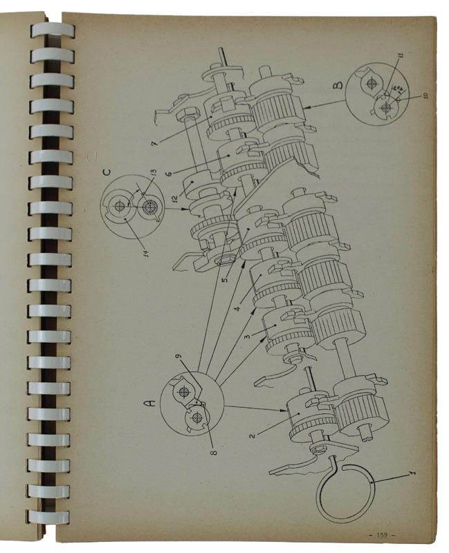 TELESCRIVENTE TE 315. Parte ricevente - Parte emittente. REGOLAZIONI. No. 1711 - Olivetti - Servizio Tecnico Assistenza Clienti - Olivetti, - 1968