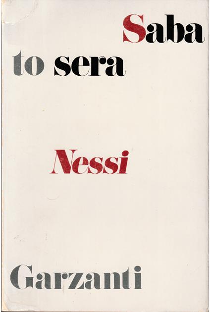 Sabato sera - Maria Teresa Messina - copertina