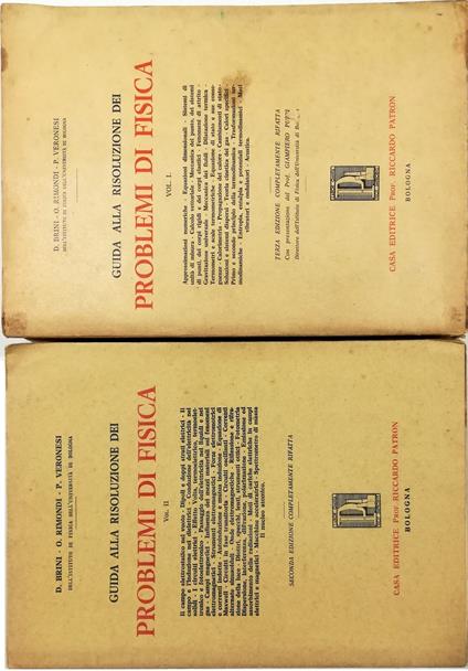Guida alla risoluzione dei problemi di fisica - completo in 2 voll - copertina