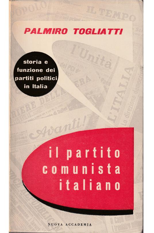 Il partito comunista italiano - Palmiro Togliatti - copertina