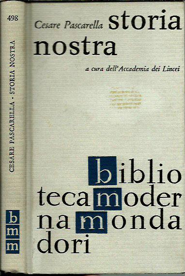 Storia nostra - Cesare Pascarella - copertina