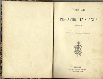 Pescatori d'Islanda - Pietro Loi - copertina