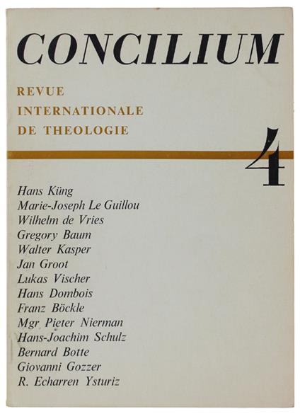 Concilium. Revue Internationale De Théologie. N° 4 - Collectif - copertina