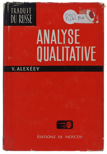 Analyse Qualitative - copertina