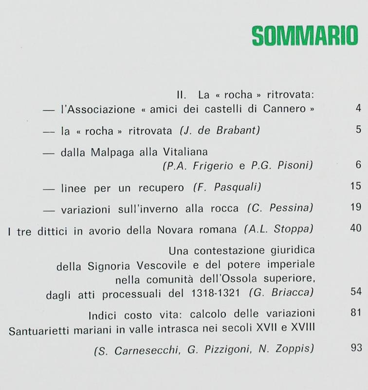 Novara. Notiziario Economico N.1